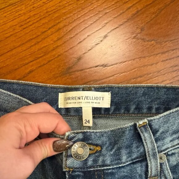 Current/Elliott Soulmate high rise Slim Straight Jeans size 24 - Picture 4 of 9